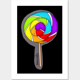 Rainbow Colored Lollipop Posters and Art